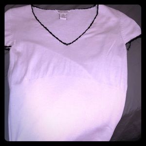 Black and white blouse sweater shirt